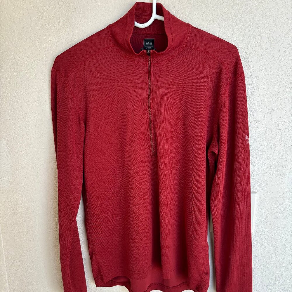 REI quarter zip baselayer